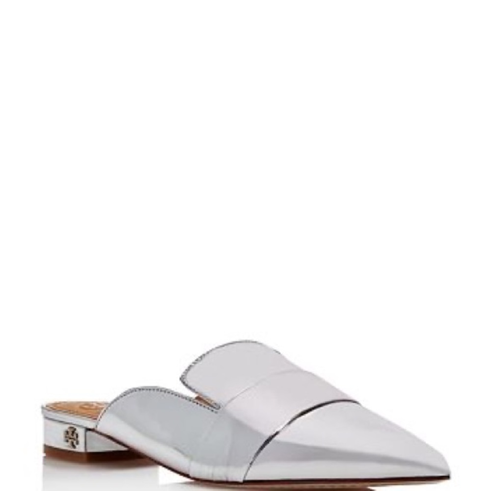 metalíc silver Tory Burch flat - Picture 5 of 6